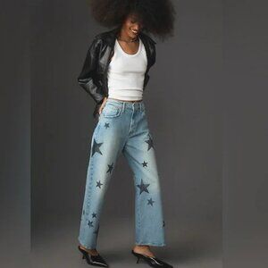 MOTHER The Dodger High Rise Ankle Wide Leg Jeans in Star Crossed, 29